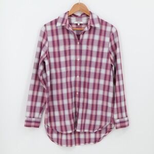 Madewell Ex Boyfriend Plaid Shirt Womens Western Preppy Coastal‎ Cowgirl Size S